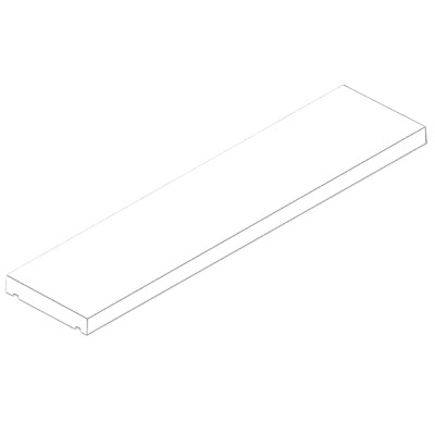 Stříška plotová Ferobet Long Blok 100X22X4CM ANTRACIT