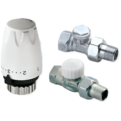 Set Heimeier hlavice DX + V-exakt II + REGUTEC DN15 PŘÍMÝ