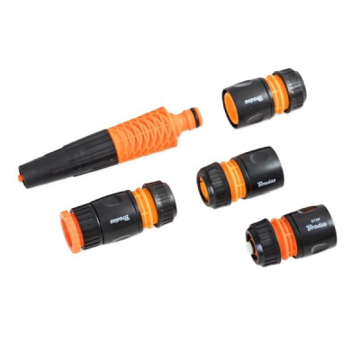 Adaptér hadicový vnitřní závit Bradas 3/4˝X1˝ PLAST ČERNOORANŽOVÁ