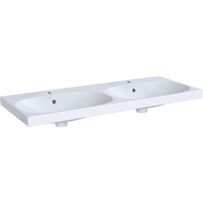 Dvojumyvadlo s otvorem Geberit Acanto 120X48.2CM BÍLÁ