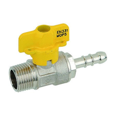 Kohout kulový vzorkovací plyn Bugatti MOTÝL M PŘÍMÝ 1/2˝X14MM (20/80)