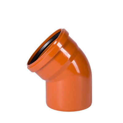 Koleno kanalizační Wavin PVC-U KGB DN200/45°