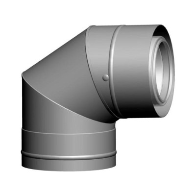 Koleno Wolf DN110/160-87° BÍLÁ
