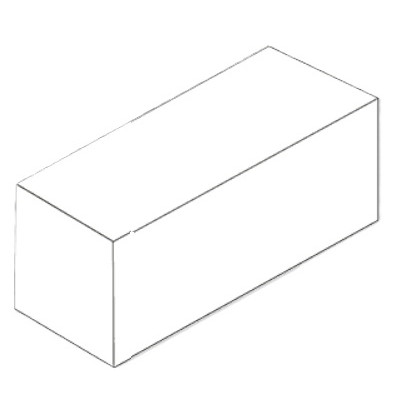 Palisáda Ferobet Quadra 15X15X25CM PŘÍRODNÍ