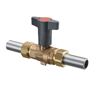 Kohout kulový Oventrop Optibal PN40 DN32 BRONZ