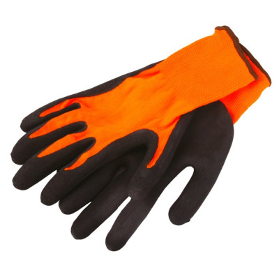 Rukavice nylonové máčené v LATEXOVÉ pěně VELIKOST 9