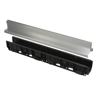 Žlab venkovní Alcaplast AVZ štěrbinový SYM.NÁSTAVEC 100MM POZINK(30)