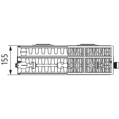 Radiátor Kermi Profil-Vmulti FTX 33 900X1100 3325W BÍLÁ