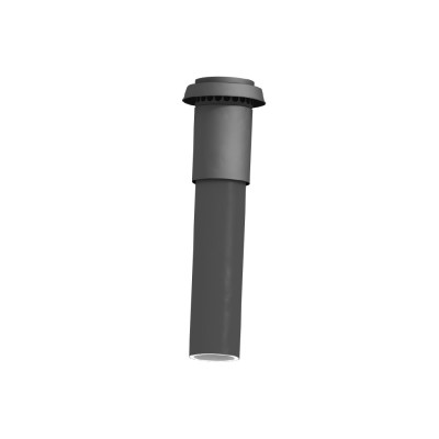 Střešní hlavice Kermi x-well DN 160/180. IZOLOVANÁ. ČERNÁ