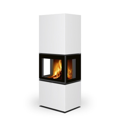 Kamna krbová akumulační design. Romotop LERA C GH KERAMIKA ČERNÁ MATNÁ