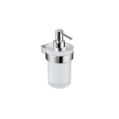 Dávkovač tekutého mýdla Jika Pure 203ml NÁSTĚNNÝ 16,4X10,7CM CHROM/SKLO