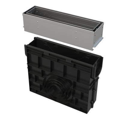 Vpust žlabová venkovní Alcaplast štěrbin NÁSTAVEC 100MM NEREZ