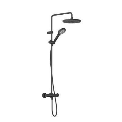 Systém sprchový termostatický Kludi Dive DUAL SHOWER SYSTEM 3S ČERNÁ MAT