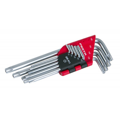 Sada L klíčů TORX CRV T10-T50 9KS