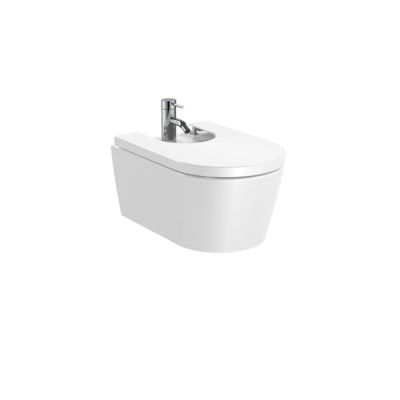 Bidet závěsný s otvorem Roca Inspira ROUND 37X56CM BÍLÁ