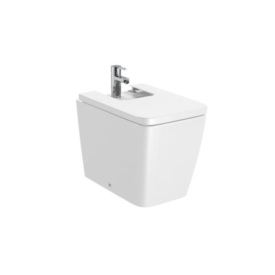 Bidet stojící s otvorem Roca Inspira SQUARE 37X56CM BÍLÁ