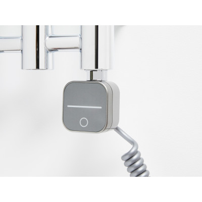 Tyč topná elektrická PMH NEX2 kr.kabel A TERMOSTAT. 600W. STŘÍBRNÁ LESK