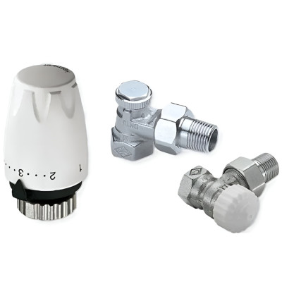 Set Heimeier hlavice DX + V-exakt II + REGUTEC DN15 ROHOVÝ