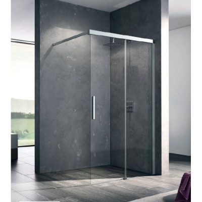 Zástěna Walk-in Kermi Nica NIJ2R 160X200CM PRAVÁ STŘ.LESK/ČIRÉ+KC