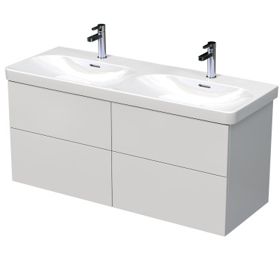 Skříňka spodní Plano Davos 2.0 4 ZÁS.126,5X47X57,5CM BÍLÁ PUSH
