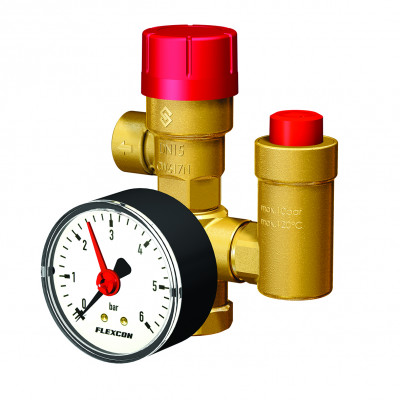 Souprava pojistná Flamco Prescomano 3/4˝ 2,5BAR