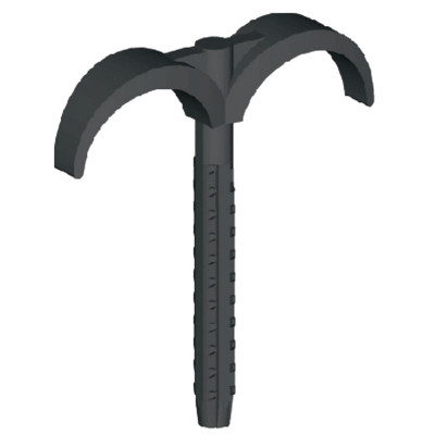 Příchytka natloukací dvojitá Giacomini TRUBKY 40MM DÉLKA 6CM(BAL.50KS)