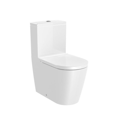Mísa stojící kombi Roca Inspira Round RIMLESS 37,5X64,5CM BÍLÁ