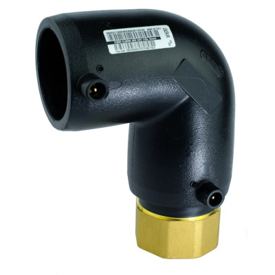 Elektro přechodka Clevelings koleno 90° VNITŘNÍ D75X2 1/2˝, PE100,SDR7,4