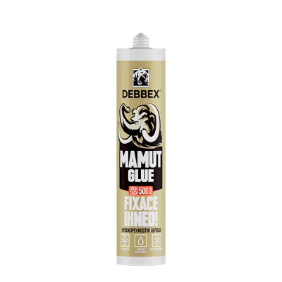 Lepidlo Den Braven Mamut (High tack) KARTUŠE 290 ML, ČERNÁ