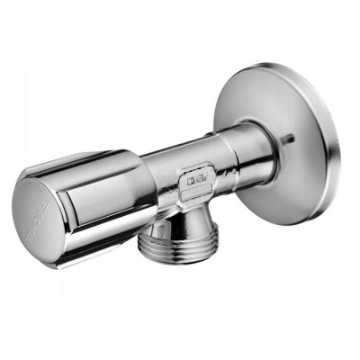 Ventil pračkový Schell Comfort 1/2˝X3/4˝ SE ZPĚT.KLAPKOU CHROM