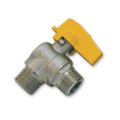 Kohout kulový rohový plyn Ivar FIV. 8110R/8113R 1/2MM MOTÝL NIKL(20)