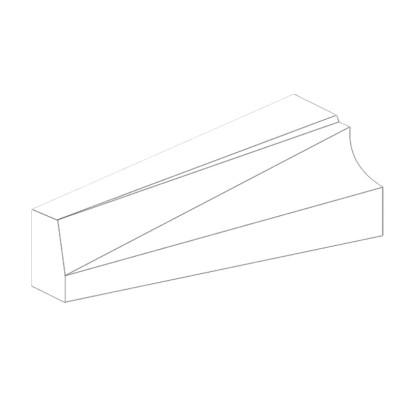 Obrubník zastávkový přechodový Ferobet 100X40-15X29-25CM PŘÍRODNÍ