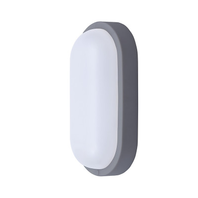 Osvětlení LED venkovní ovál šedé Solight 13W, 910LM, 4000K, IP54, 21CM