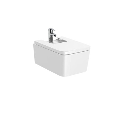 Bidet závěsný s otvorem Roca Inspira SQUARE 37X56CM BÍLÁ