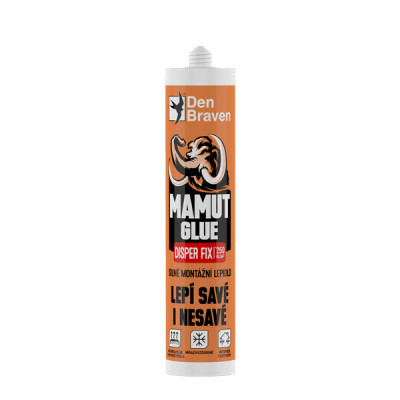 Lepidlo Den Braven Mamut DisperFix KARTUŠE 280 ML, ŠEDÁ