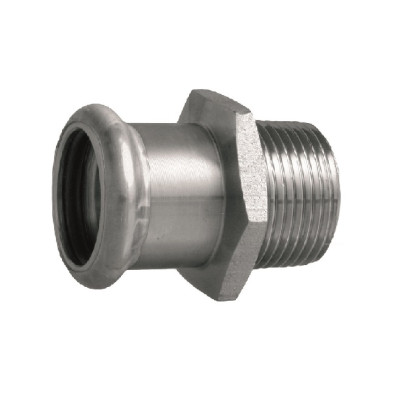 Přechodka vnější závit Press Ivar IVC81 22X1/2˝ UHLÍKOVÁ POZINK.OCEL(20)
