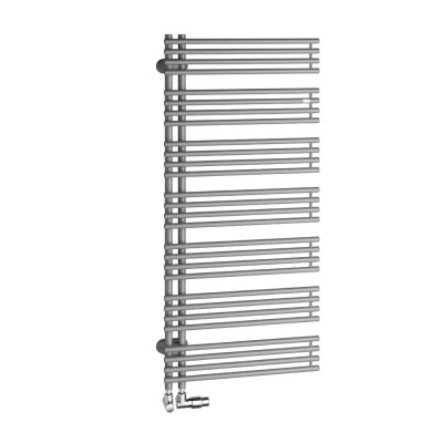 Těleso koupelnové trubkové Kermi Diveo 1700X600MM LEVÉ STŘED STŘÍBRNÁ