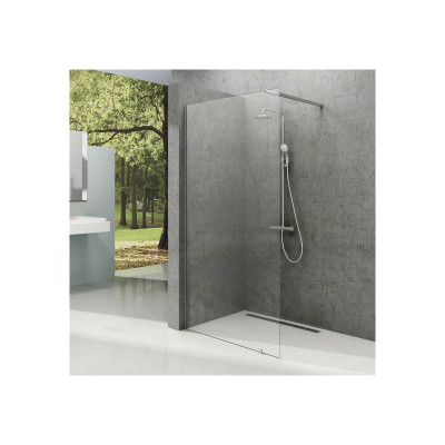 Kout Walk-in + W set Ravak Wall 150X200CM STŘÍBRNÁ/ČIRÉ SKLO