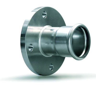 Příruba s nátrubkem Press Ivar IVC52 PR.54MM UHLÍKOVÁ POZINK.OCEL/EPD