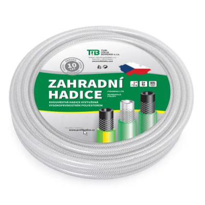 Hadice zahradní Tubi Crystal Light 1˝ L=25M ČIRÁ PRŮHLEDNÁ