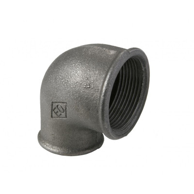 Koleno 90° redukované černé Atusa Nr.90 FF 6/4˝X3/4˝ VNI/VNI (BAL.30)