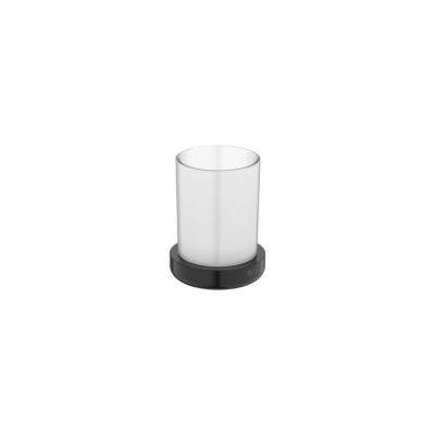 Sklenička na desku Roca Tempo 87X87X112MM TITAN ČERNÁ LESKLÁ