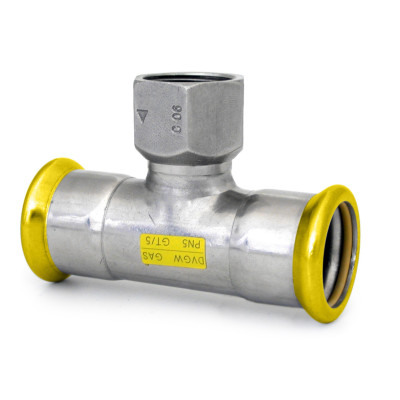 T-kus redukovaný Press Gas Ivar IVN42 PR.22X3/4˝X22MM VNITŘ.NEREZ/HNBR