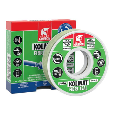 Páska těsnící Clevelings Kolmat FIBRE SEAL 12MM DÉLKA 15M