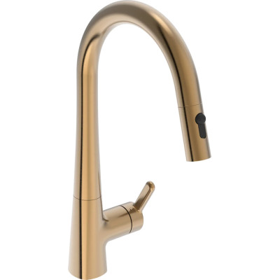 Baterie dřezová Hansa Designo Style Comf PÁK. STOJÁNKOVÁ SPRŠKA BR.BRONZ