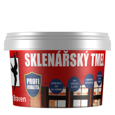 Tmel sklenářský Den Braven KELÍMEK 1 KG, BÉŽOVÁ