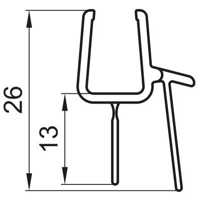 Těsnění vodorovné Ronal Pur PRO 8MM SKLA. 100CM SET 10KS