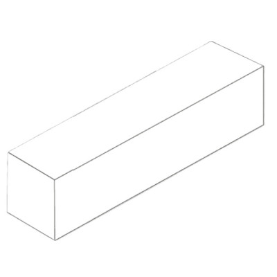 Palisáda Ferobet Quadra 15X15X50CM PŘÍRODNÍ