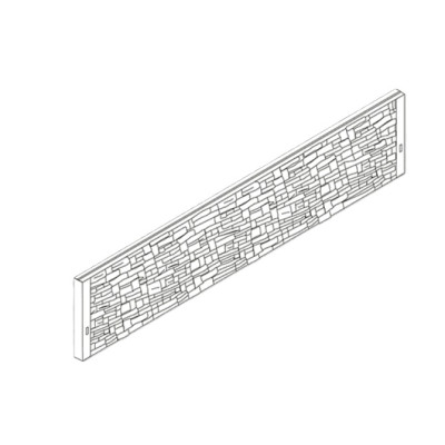 Plot Ferobet York deska jednostranná 207X4.5X40CM VÁPENEC