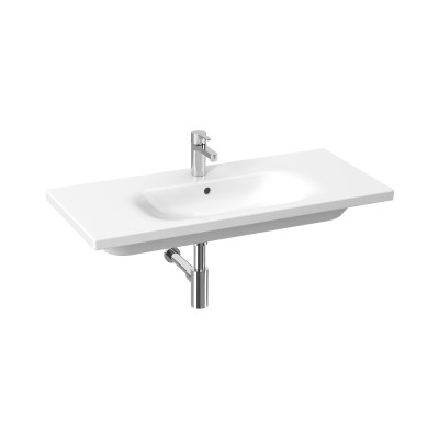 Umyvadlo s otvorem Jika Mio-N 100X45CM ČERNÁ MATNÁ